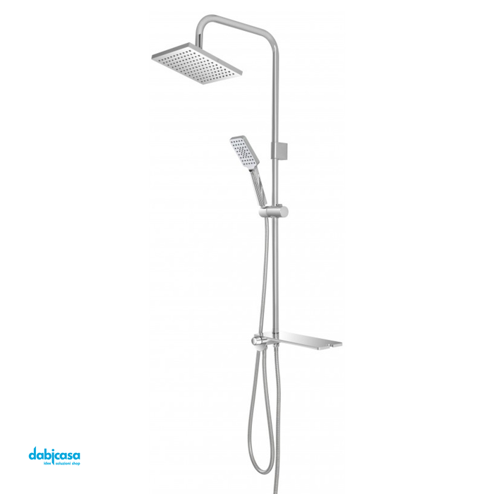 Colonna Doccia Platinum In Abs Acciaio Cromato C/Deviatore da 105 cm —  Dabicasa