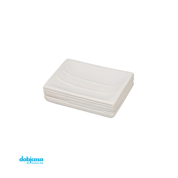 Accessori d'appoggio  "Brik" Set 4 pezzi Colore Bianco freeshipping - Dabicasa