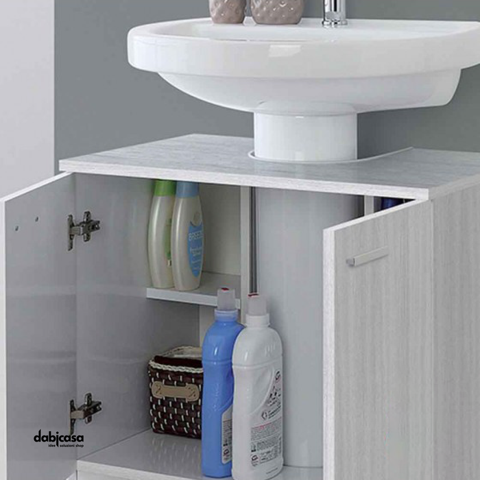 Mobile Bagno "Stella" Sottolavabo Due Ante Colore Grigio