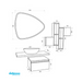 Mobile Bagno "New Karma" Sospeso con Top Beton da 100 cm e Cassetto Blu Pastello Opaco da 60 cm freeshipping - Dabicasa
