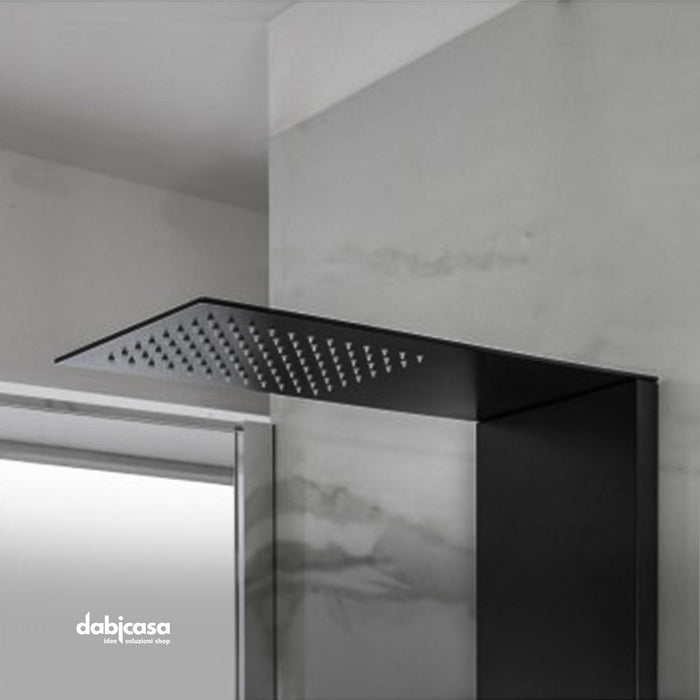 Colonna Doccia "Linea Top" in acciaio inox nero opaco freeshipping - Dabicasa