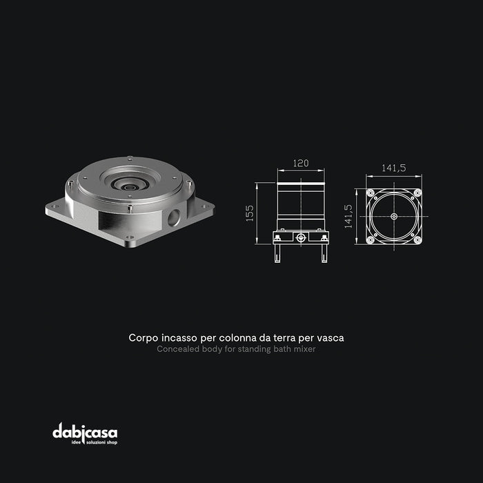 Ponsi "Stilox" Gruppo Vasca a Pavimento C/Kit Doccia In Acciaio Inox Spazzolato freeshipping - Dabicasa