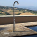 Doccia Solare "Funny Yin" T 355 in Resina Colorata in Massa Componenti in Ottone Cromato freeshipping - Dabicasa