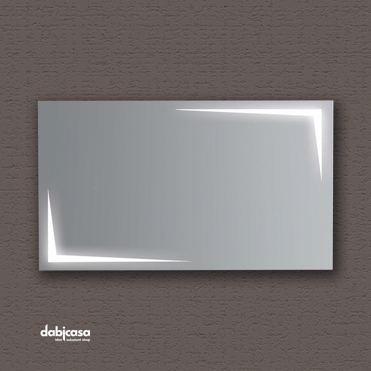 Specchio quadrato in legno vari colori 98x98 - Estea Mobili