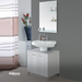 Mobile Bagno "Stella" Sottolavabo Due Ante Colore Grigio freeshipping - Dabicasa