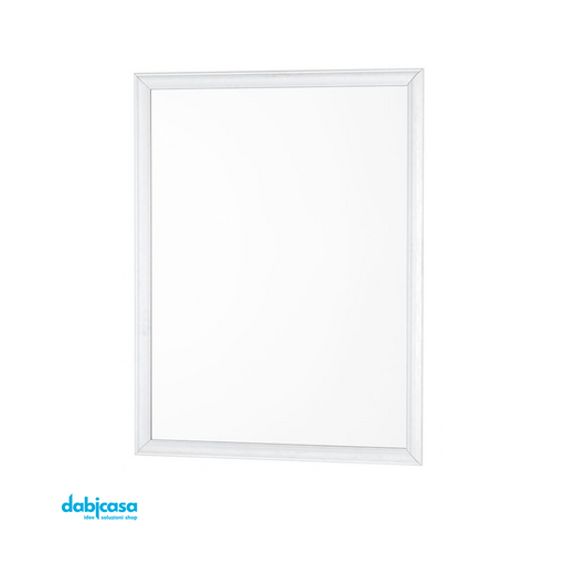 Specchio "Linea White" Con Cornice Colore Bianco in ABS 40x50cm freeshipping - Dabicasa