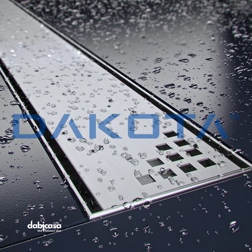 Dakota "Dakua" Canalina di Scarico Da 90 cm C/Griglia Raccogli Acqua In Acciaio Inox freeshipping - Dabicasa