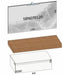 MOBILE BAGNO "JEY" SOSPESO SFALSATO COLORE NODATO TABACCO E BASE 1 CASSETTO BIANCO freeshipping - Dabicasa