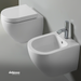 Cielo "Enjoy" Sospeso Coppia Di Sanitari Filoparete Colore Bianco Lucido S/Brida freeshipping - Dabicasa