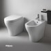 Cielo "Enjoy" wc terra filo parete bianco lucido freeshipping - Dabicasa