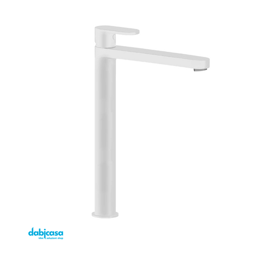 Ponsi "Versilia" Miscelatore Lavabo Alto S/Scarico Bianco Opaco freeshipping - Dabicasa