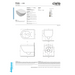 Cielo "Enjoy" Wc Sospeso Filomuro bianco lucido c/brida freeshipping - Dabicasa